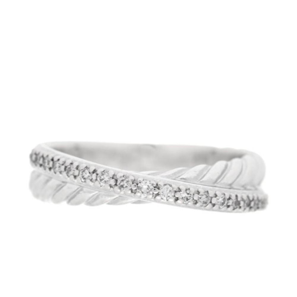 David Yurman Diamond Crossover Ring